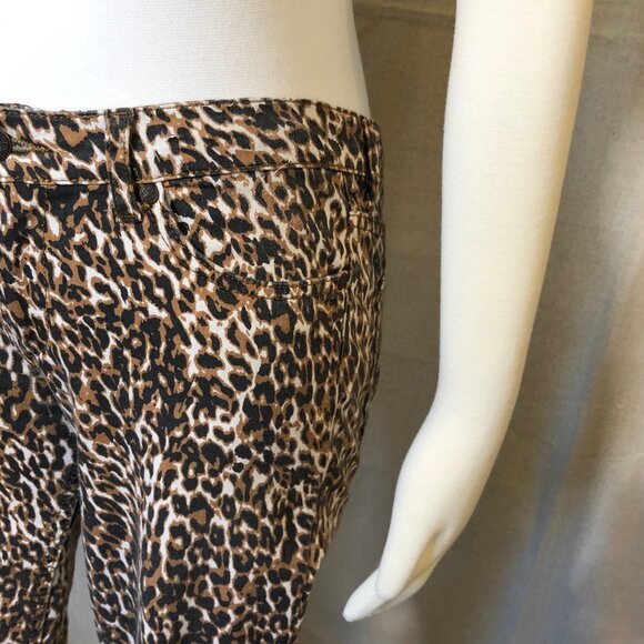 Forever 21 Leopard Print Skinny Jeans 28 - Picture 3 of 7